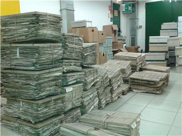 Una montagna di documenti: il fondo archivistico di Castel Coira consegnato all'Archivio provinciale di Bolzano (Foto USP)