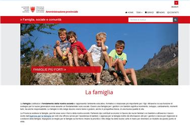 Online il nuovo portale web provinciale dedicato alla famiglia
