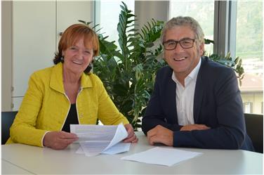 Andreas Schatzer e l'assessora Martha Stocker