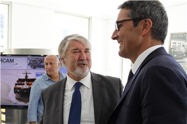 Il presidente Arno Kompatscher a colloquio con il Ministro del lavoro, Giuliano Poletti (Foto USP/mb)