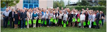 Foto di gruppo durante la cerimonia di commiato svoltasi a Bolzano (Foto USP)