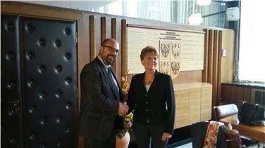 L'assessore regionale Giuseppe Detomas ha ricevuto la deputata ungherese, Rozsa Hoffmann