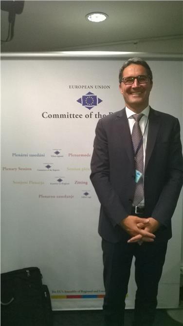 Il presidente Arno Kompatscher alla sessione plenaria del comitato delle regioni a Bruxelles (Foto USP)