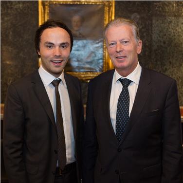 L'assessore Philipp Achammer ed il vicecancelliere austriaco Reinhold Mitterlehner