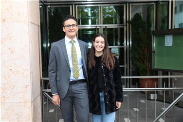 La nuova presidente della Consulta degli studenti di lingua tedesca e ladina, Jasmine Rouimi, ed il suo vice, Max Ebensperger