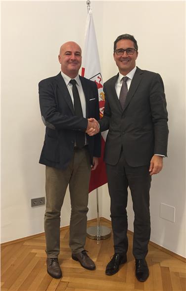 Arno Kompatscher ha salutato Marcovalerio Pozzato
