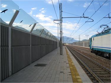 Nuove barriere antirumore lungo la linea ferroviaria del Brennero (Foto USP)