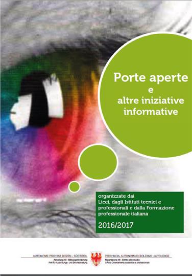 “Porte aperte e altre iniziative”, l'opuscolo per la scelta delle scuole in lingua italiana