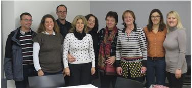 L'assessora Stocker con il direttivo dell'associazione "Cuore di bimbo"