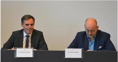 Bilancio positivo per la nuova legge sulle derivazioni idroelettriche: Richard Theiner e Flavio Ruffini (Foto USP)
