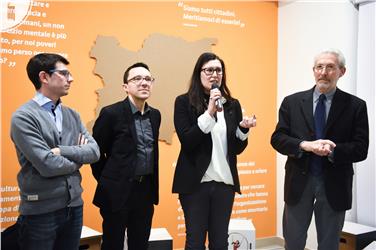 La nuova sede di Piattaforma delle Resistenze, ANPI e For You è stata inaugurata il 6 dicembre con una festa (Foto: USP/Piattaforma Resistenze/Riccardo Di Curti)