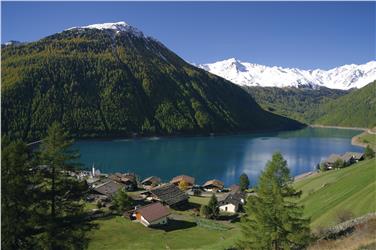 Vernago e la diga in val Senales (Foto: Hubert Gr++ner)