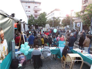 Folta partecipazione al Festival delle Resistenze Contemporanee in Piazza Matteotti a Bolzano (Foto: Cooperativa Young Inside)