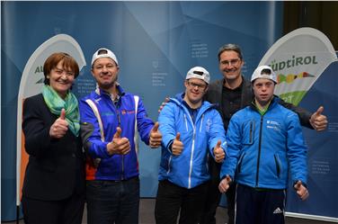 I rappresentanti altoatesini della selezione italiana che prenderanno parte dal 14 al 25 marzo a Schladming in Austria alle Special Olympics World Winter Games 2017