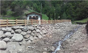 Conclusi i lavori per la messa in sicurezza del Rio Prevalle, a Senales