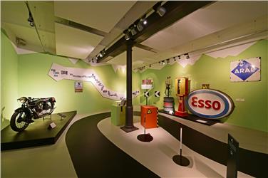 Un'immagine della mostra allestita al "Touriseum"