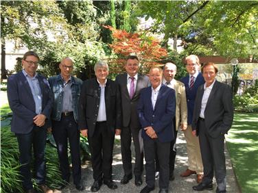 L’assessore alla mobilità, Florian Mussner, ha ricevuto una delegazione dell’Austria superiore guidata dall’assessore Günther Steinkeller
