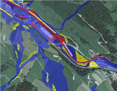 La zona artigianale di Monguelfo è a rischio idrogeologico a causa del fiume Rienza, come indicato dal Piano delle zone a rischio del Comune di Monguelfo-Tesido (Foto: Sistemazione bacini montani est)
